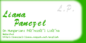 liana panczel business card